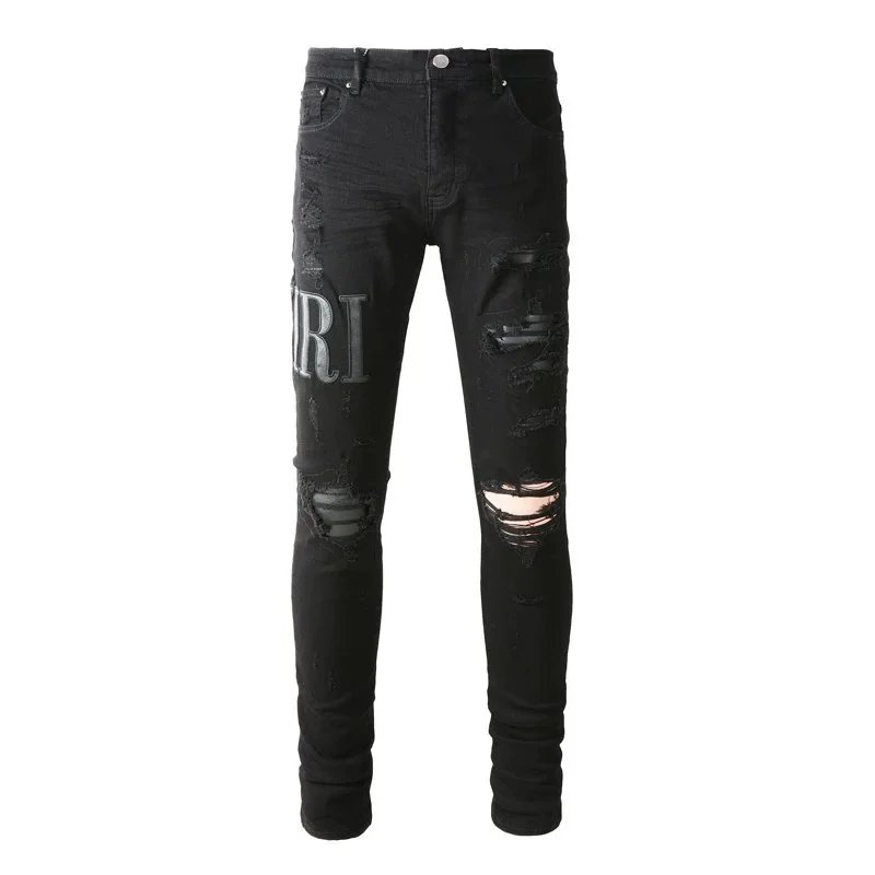 Gallery Dept. Patchwork Distressed Black Jeans - 18
