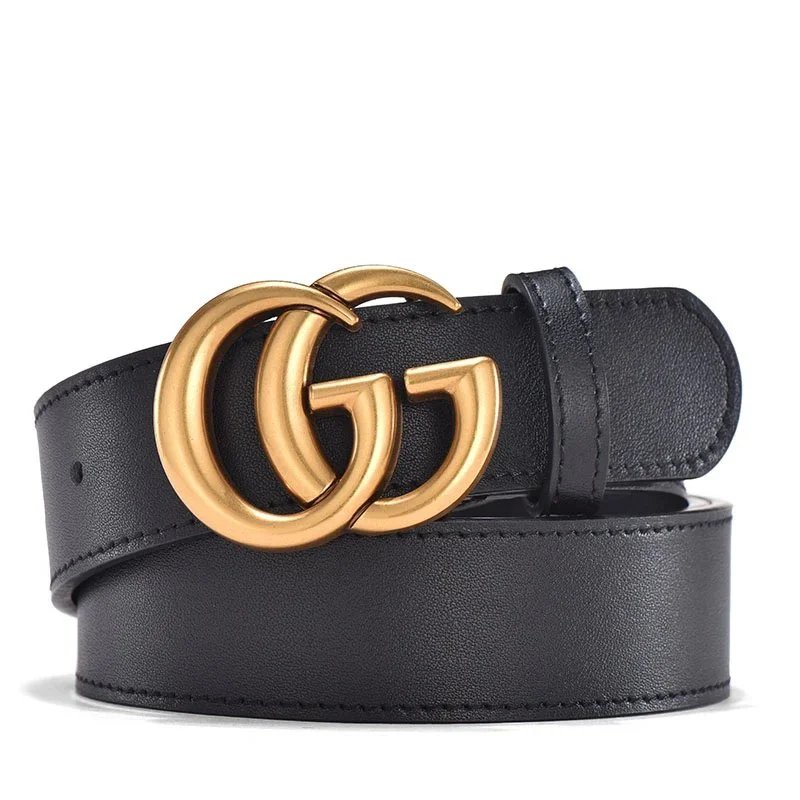Gucci Marmont Double G Belt Black Leather Belt - 2