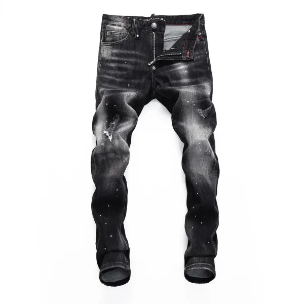 Dsquared2 Distressed Bleach-Splatter Denim Jeans - 29