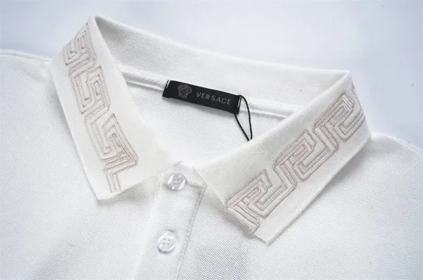 Versace Jeans Couture Shield Embroidered Polo Black Polo Shirt - 3