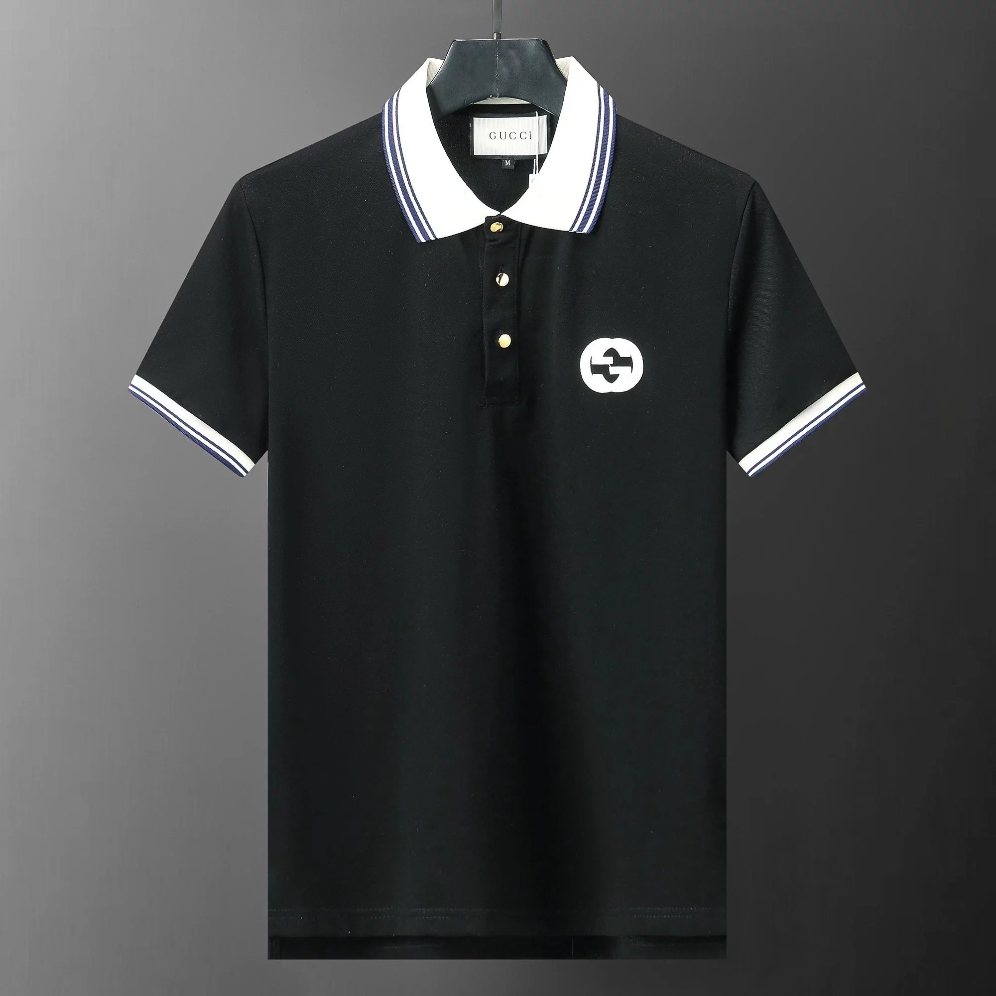 Gucci Pineapple Embroidered Polo Orange Polo Shirt - 21