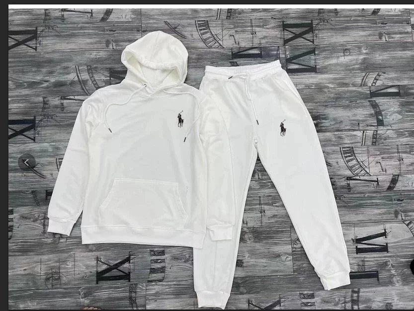 Polo Ralph Lauren Classic Logo Hoodie and Sweatpants Set Gray - 4