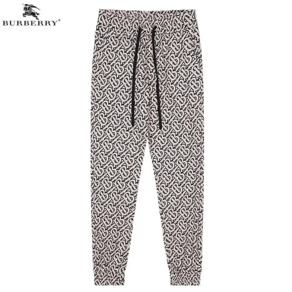 Burberry Monogram Logo Sweatpants Gray - 11