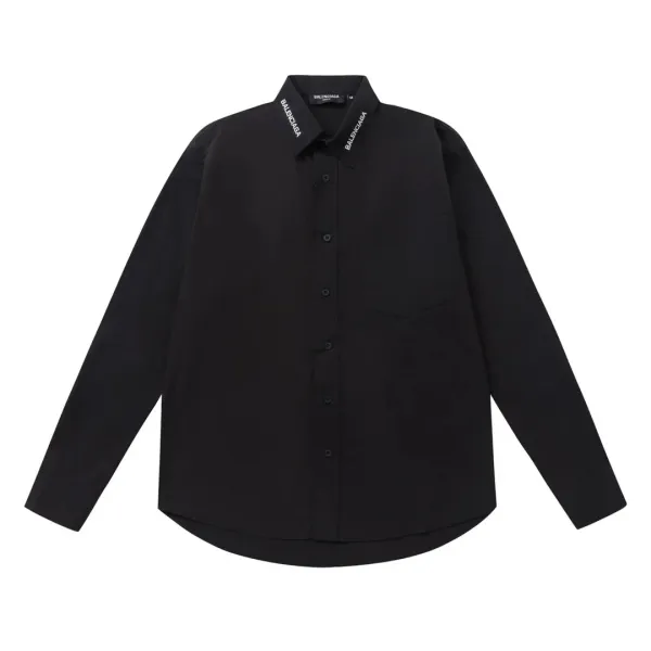 Balenciaga Logo Graffiti Print Black Shirt - 22