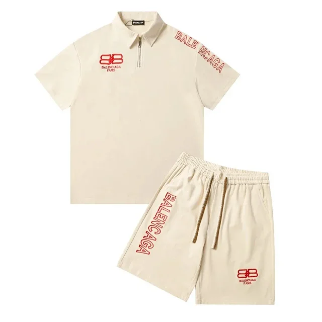 Balenciaga Matching Sets Short-Sleeve Top and Shorts Set product detail image 11