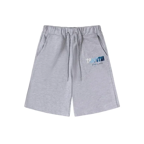 Trapstar Logo Embroidered Black Sweatshorts - 12