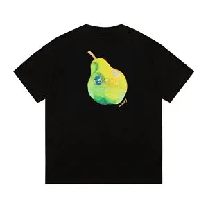 Off-White Pear Print Black T-Shirt - 1
