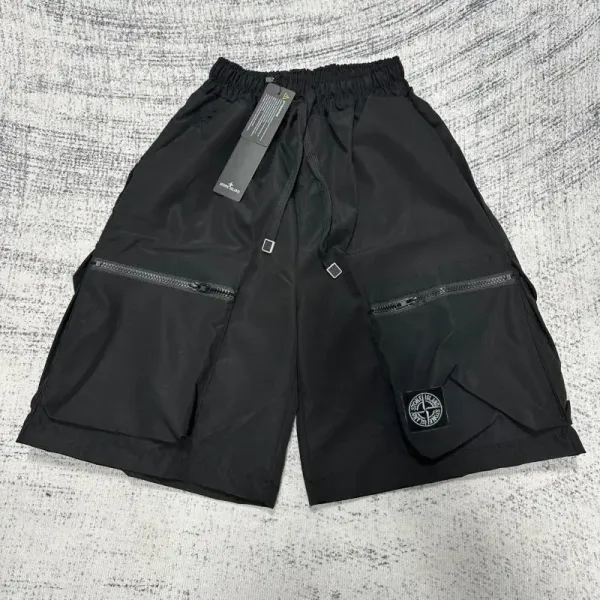 Stone Island Shadow Project Cargo Shorts Black - 1