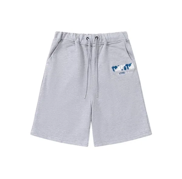 Trapstar Gray Graphic Print Sweatshorts - 1