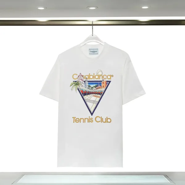 Casablanca Tennis Club White Graphic T-Shirt - 1