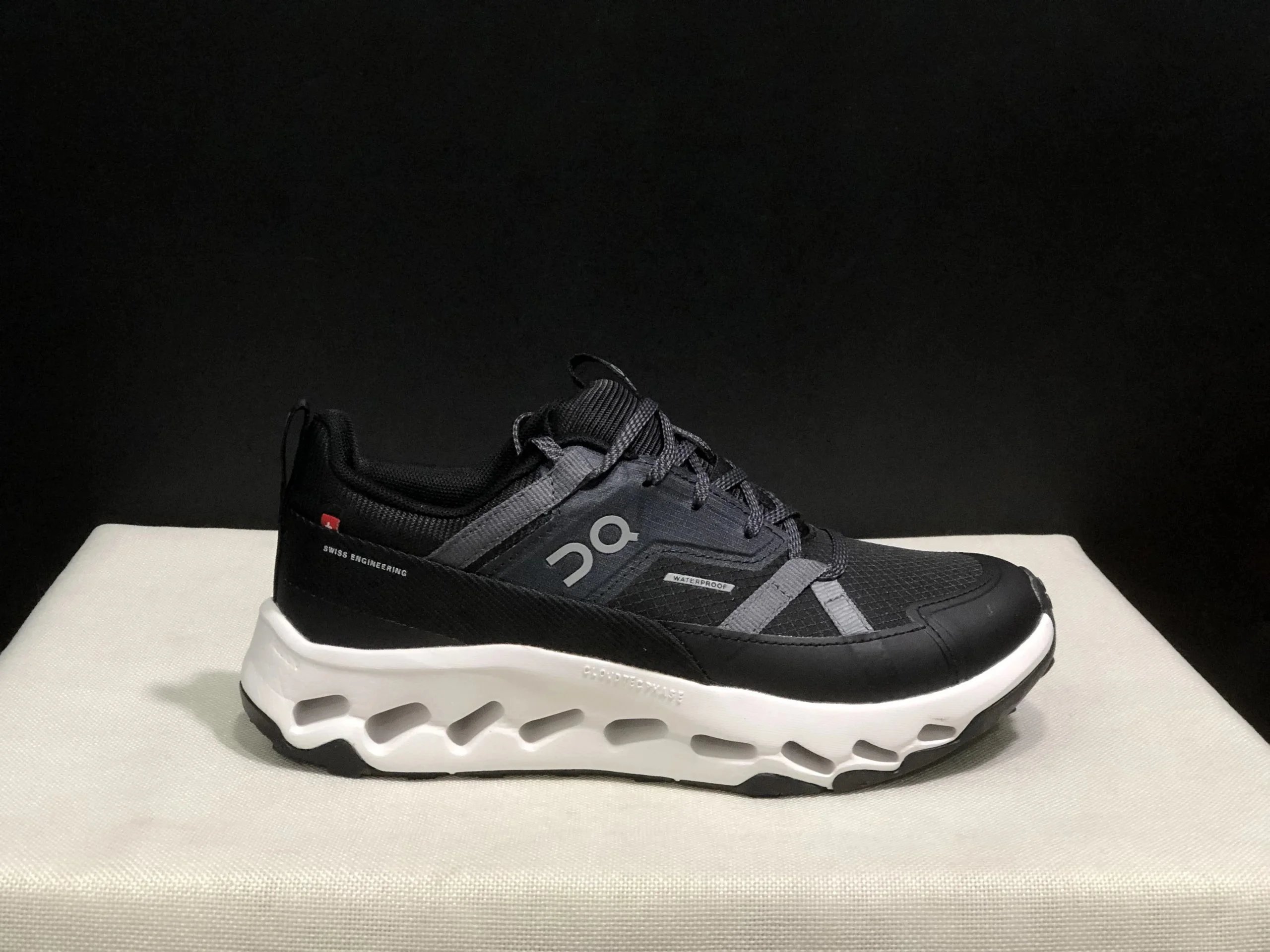 On Cloudrock Waterproof Gray Blue Orange Sneakers Running Shoes - 13