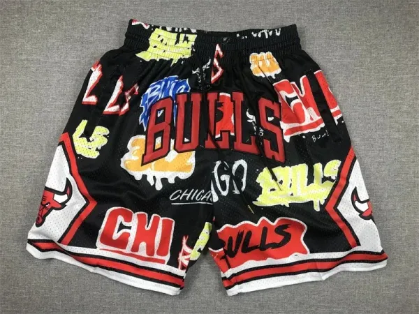 Chicago Bulls NBA Mesh Shorts Green/Red - 17