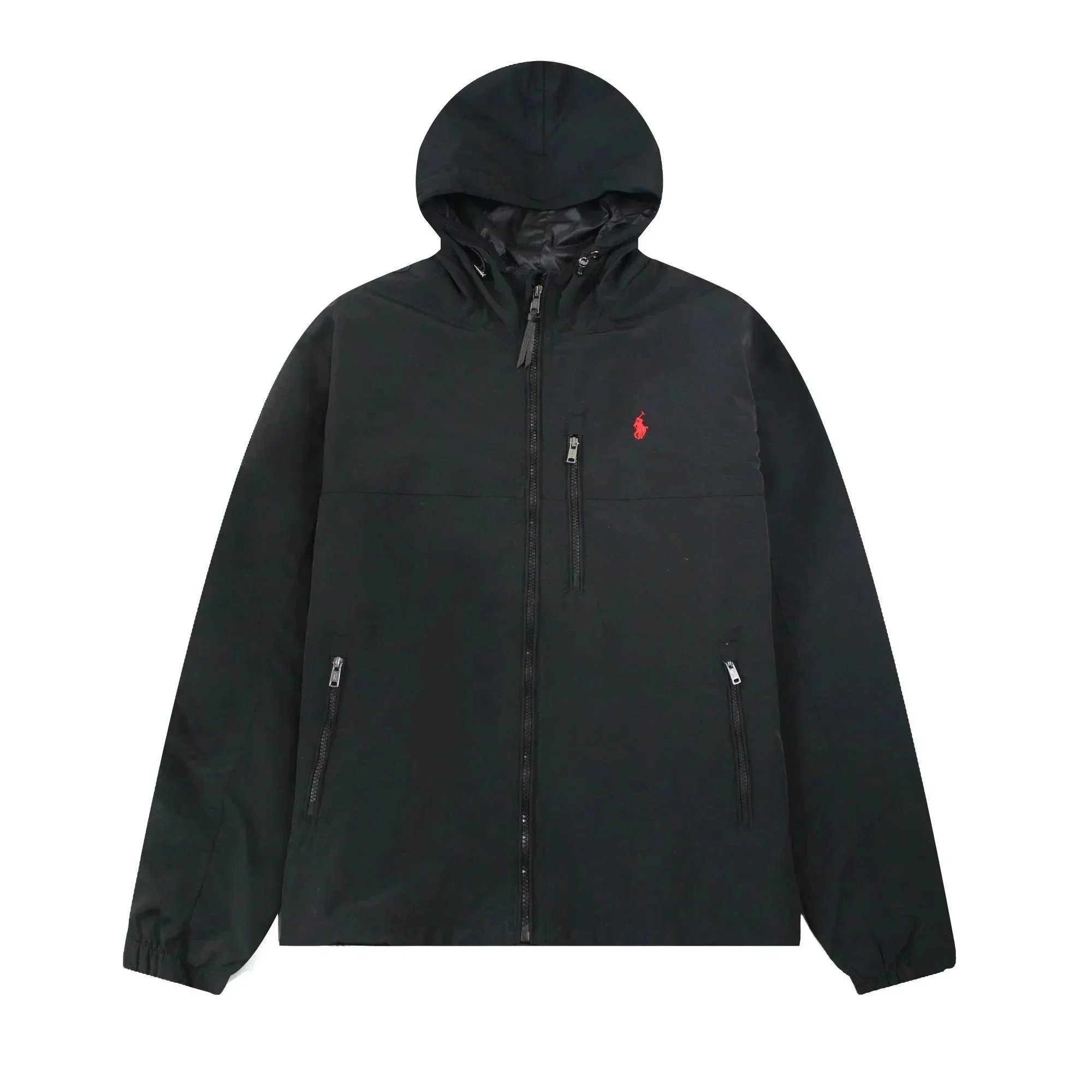 Polo Ralph Lauren Black Windbreaker Jacket Black