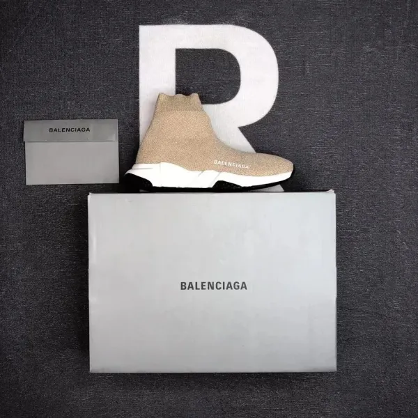 Balenciaga Speed Trainer Black White Green Sneakers - 8
