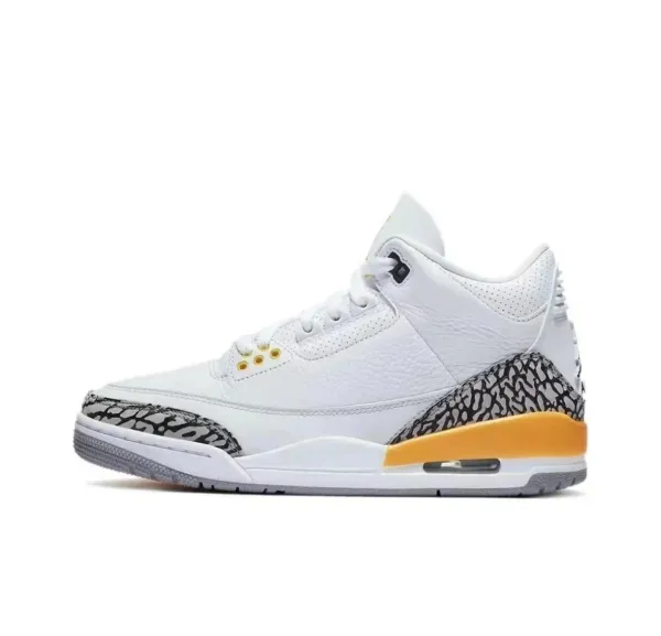 Air Jordan 3 White Cement Orange Sneakers - 1