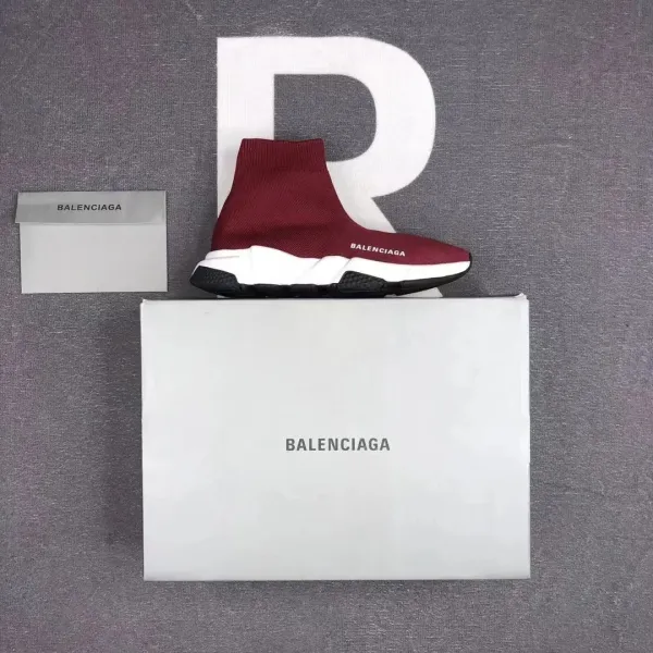 Balenciaga Speed Trainer Black White Green Sneakers - 10