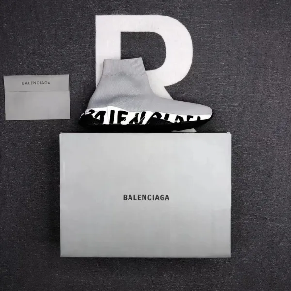 Balenciaga Speed Trainer Gray Sneakers - 1