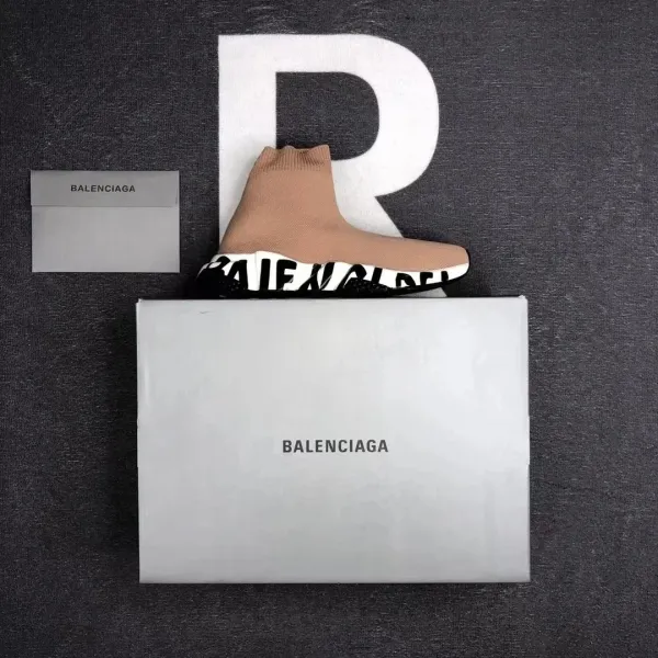 Balenciaga Speed Trainer Beige Sneakers - 1