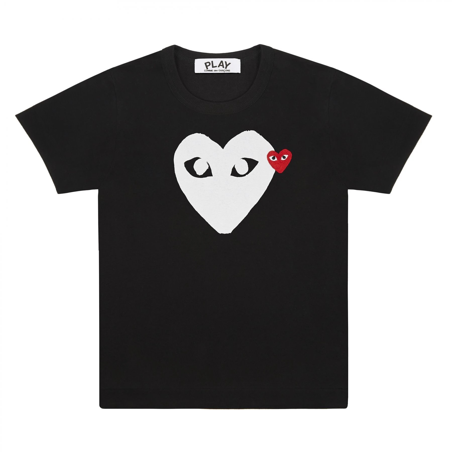 Black with White Heart