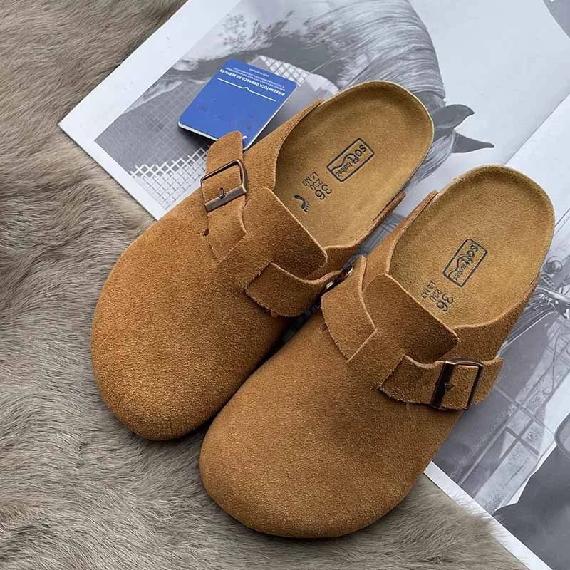 BK* Genuine Leather Slippers