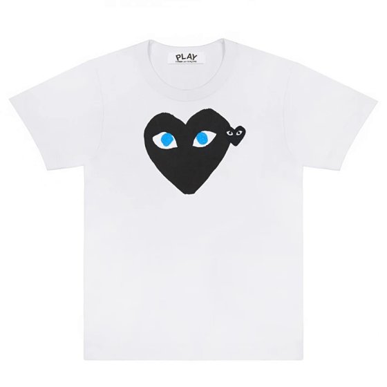 Heart Print Crew Neck Short Sleeve T-Shirt