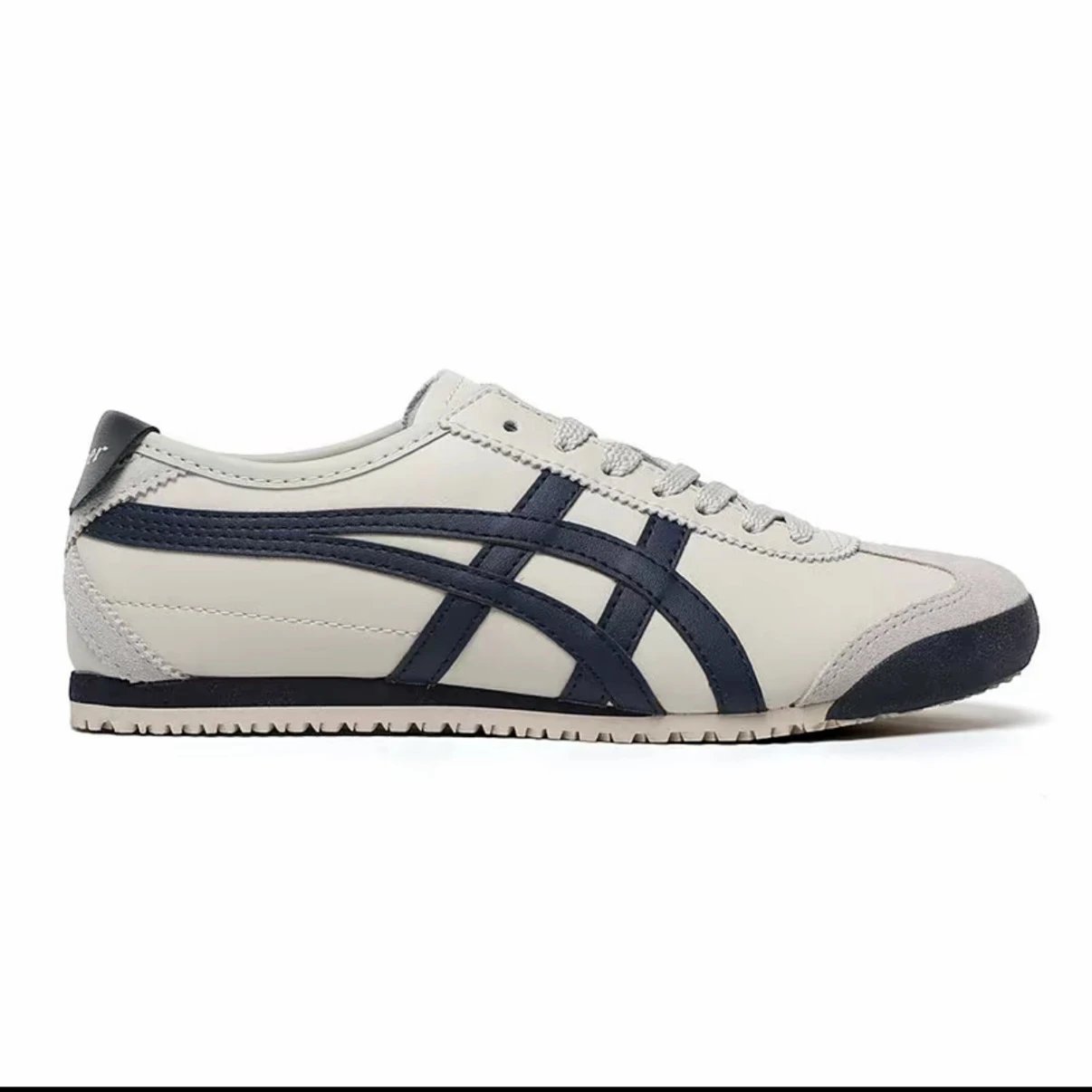 Beige Navy (Leather)