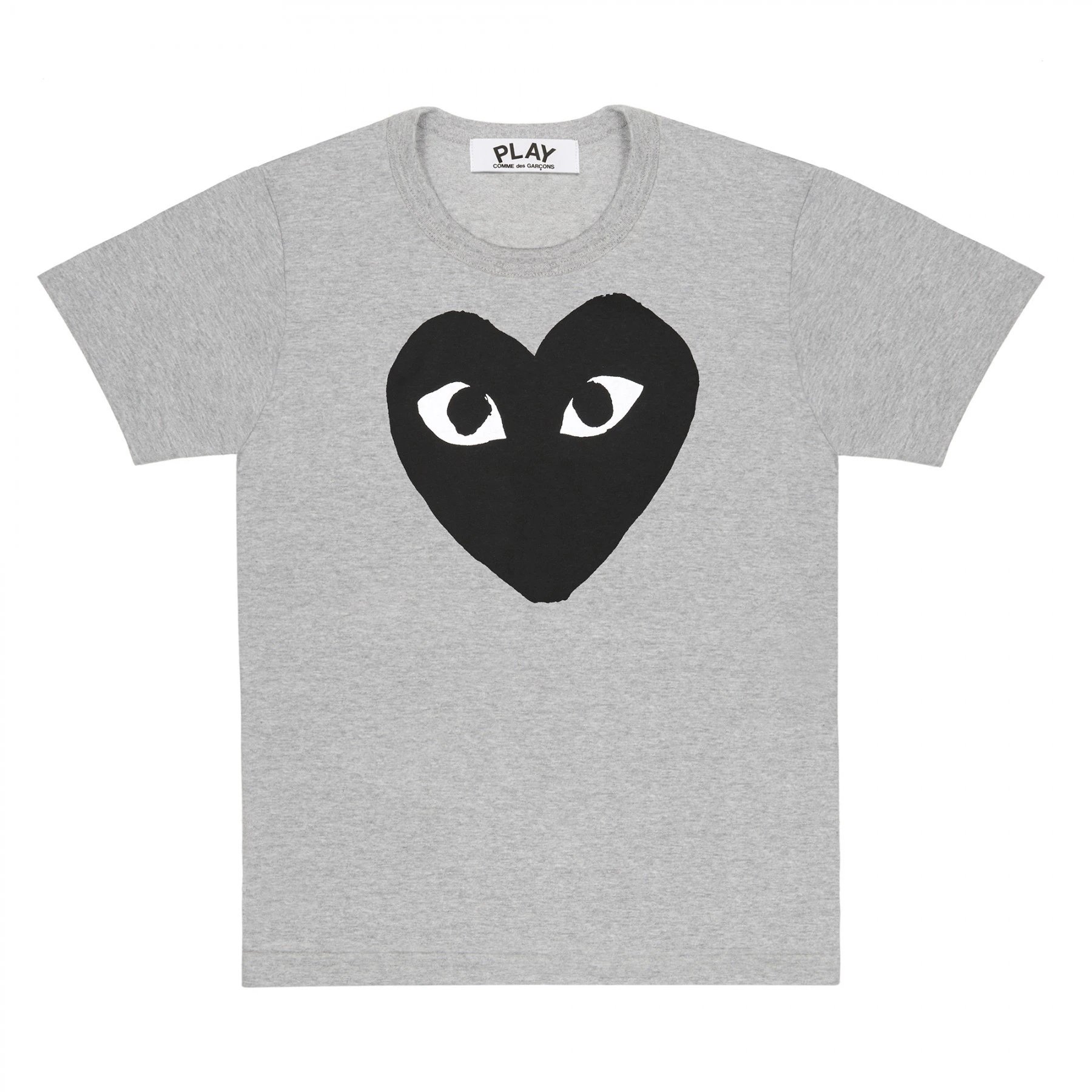 Gray with Large Black Heart