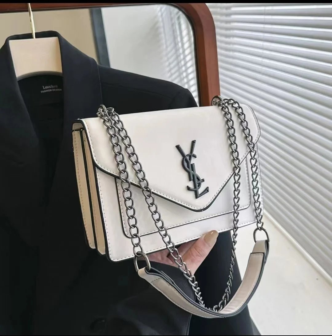 Chanel Shoulder Bags Quilted Flap Chain Bag — White 2