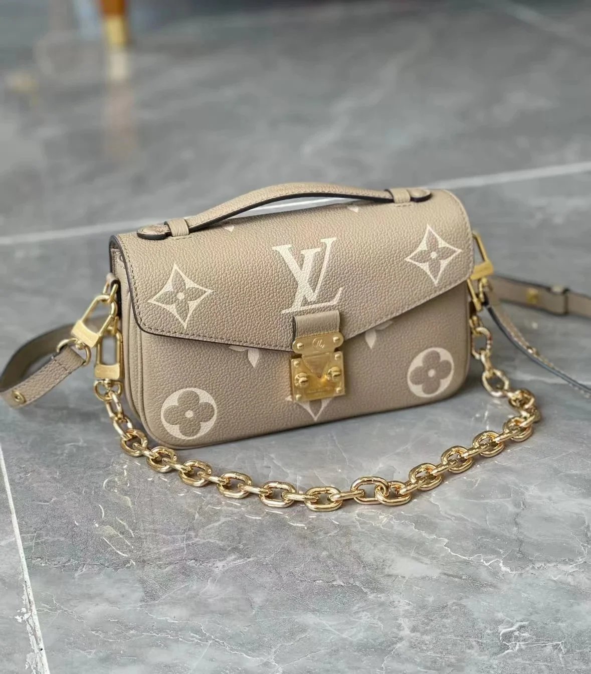 Chanel Shoulder Bags Quilted Flap Chain Bag — Khaki