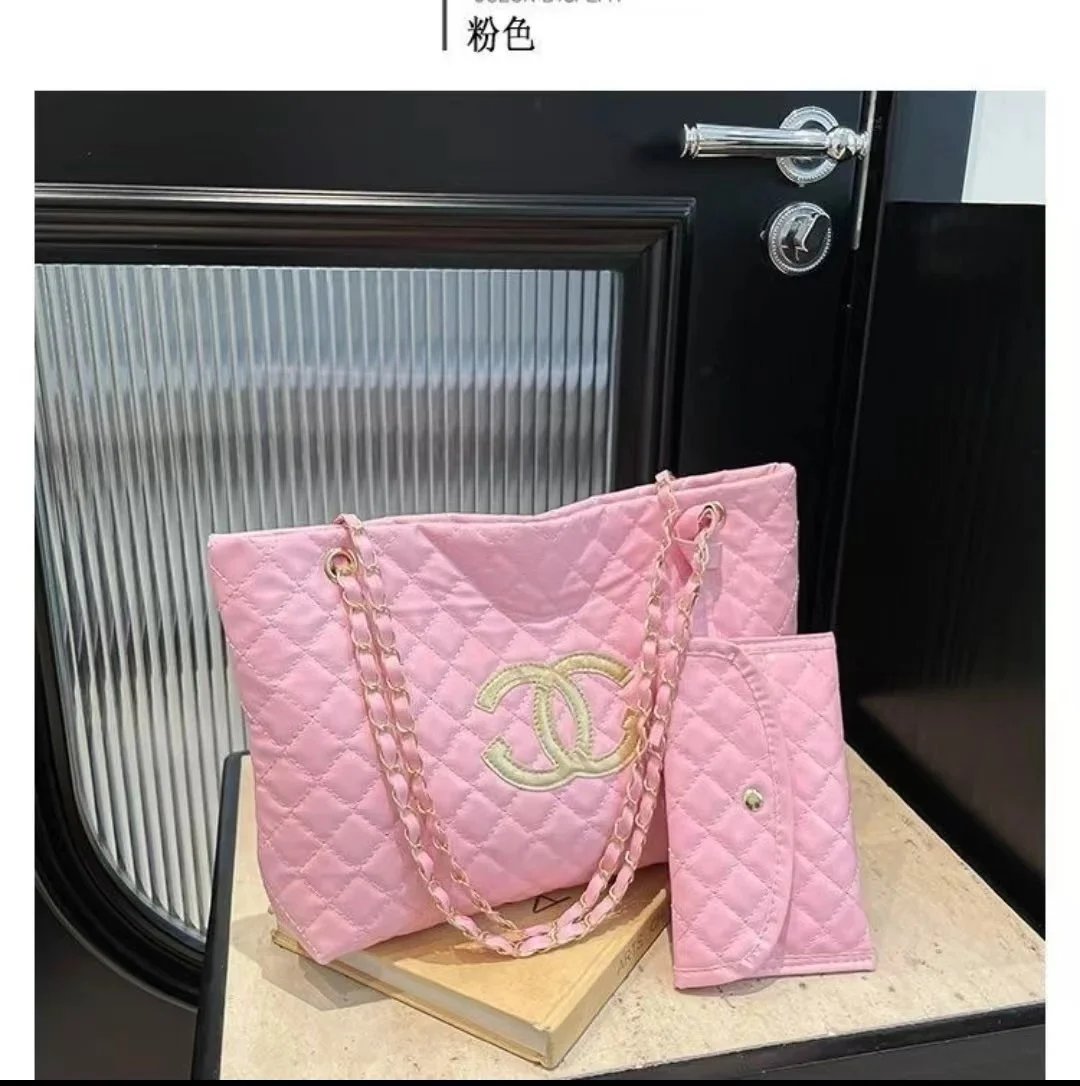 Chanel Shoulder Bags Quilted Flap Chain Bag — Pink 2