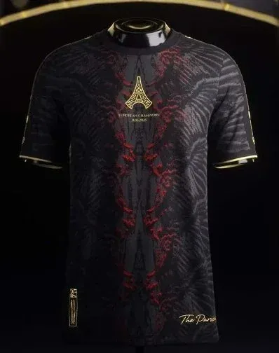Paris Saint-Germain x The Dior Collection 2025 Champions Jersey Black - 1