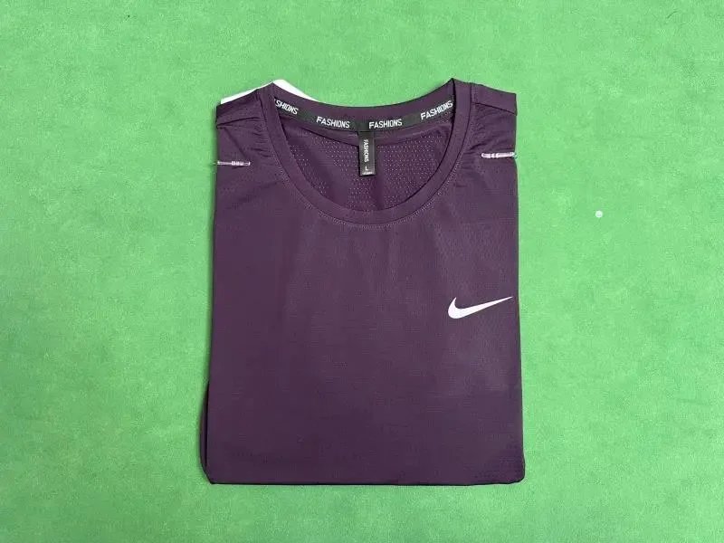 Nike T-Shirts Short-sleeve perforated athletic crew-neck T-shirt — 15