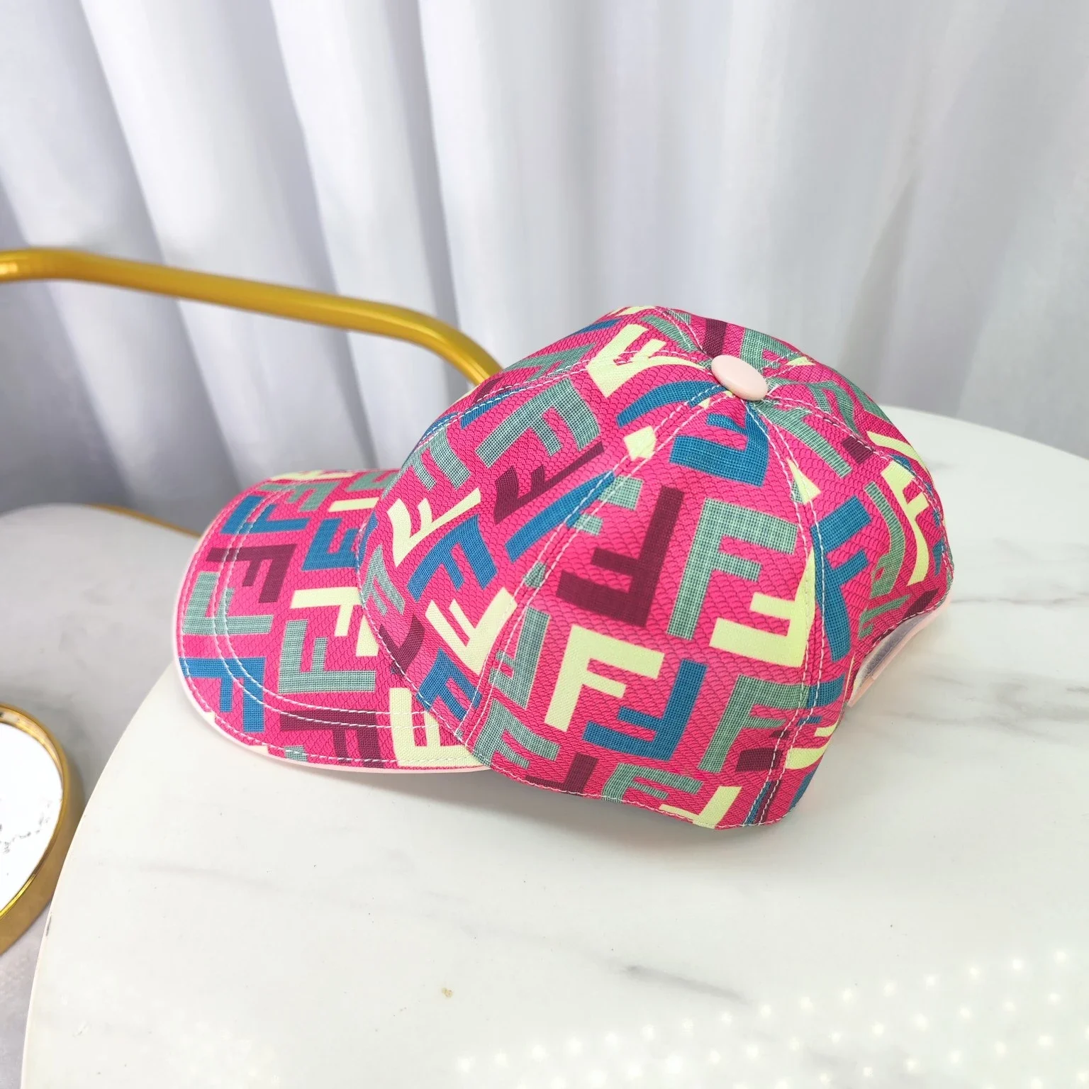 FENDI Multicolor FF Logo Baseball Cap