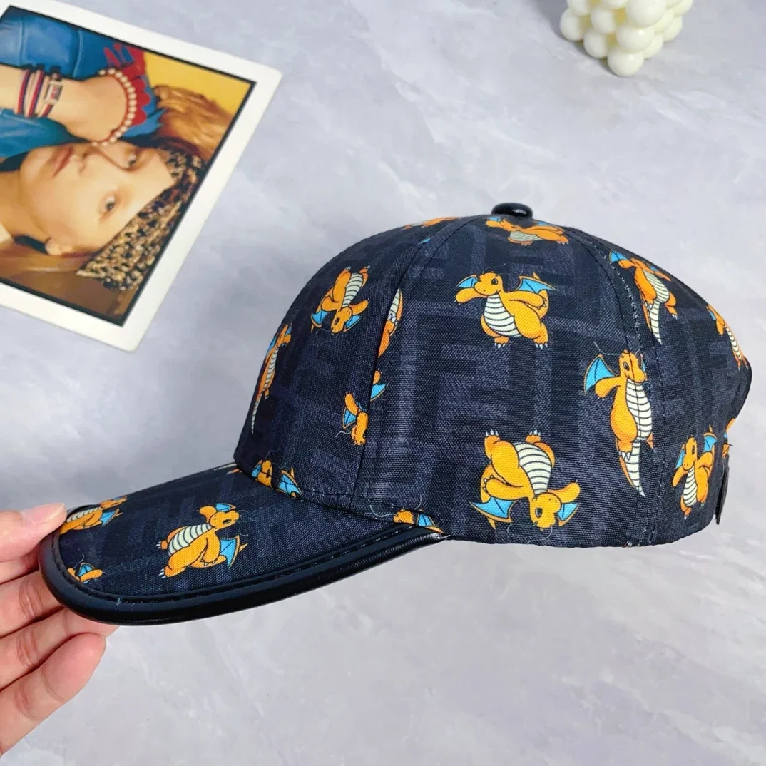FENDI x Pokémon Dragonite FF Black Baseball Cap