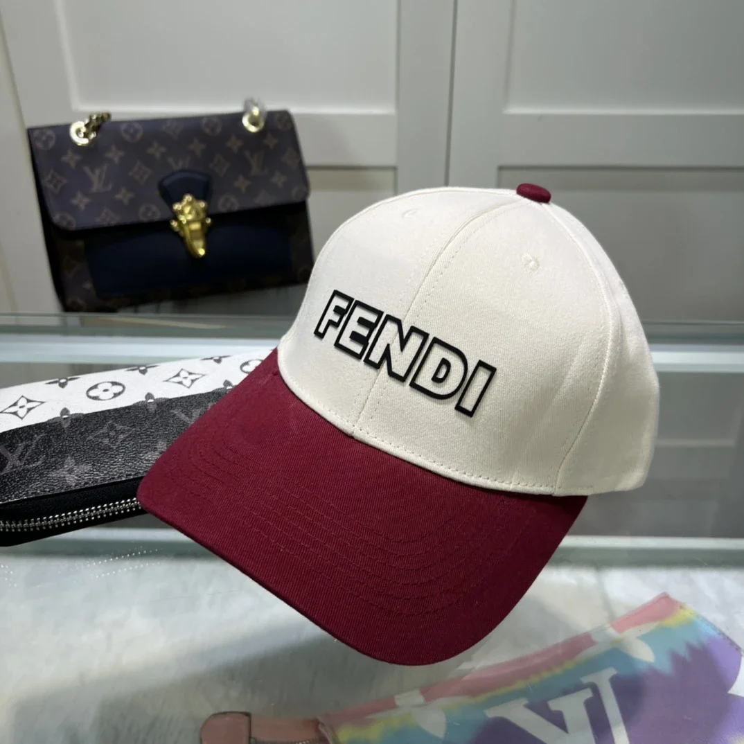 FENDI Two-Tone Logo Baseball Cap