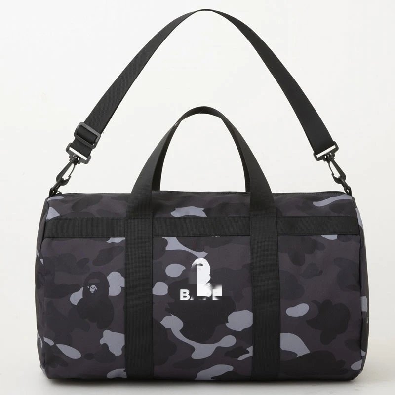 Japanese mixed tide apes camouflage casual handbag shoulder crossbody bag camouflage cylinder bag travel bag