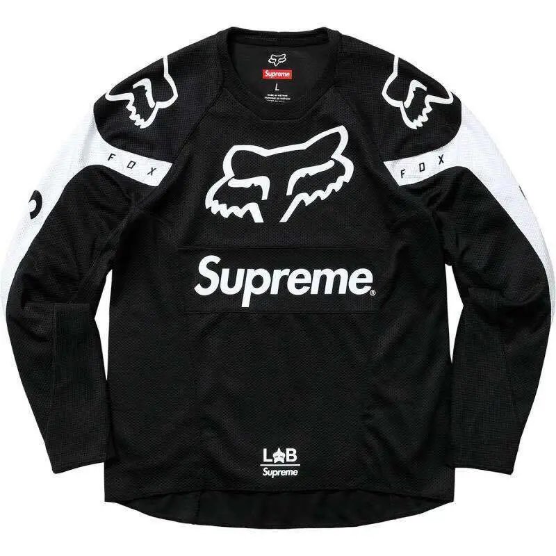 Supreme x Fox Racing 2018 Moto Jersey Black