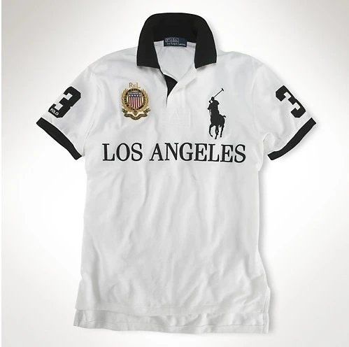 Lapel embroidered casual t-shirt