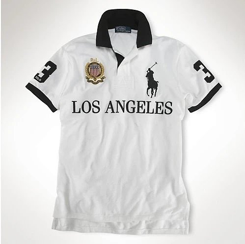 Lapel embroidered casual t-shirt