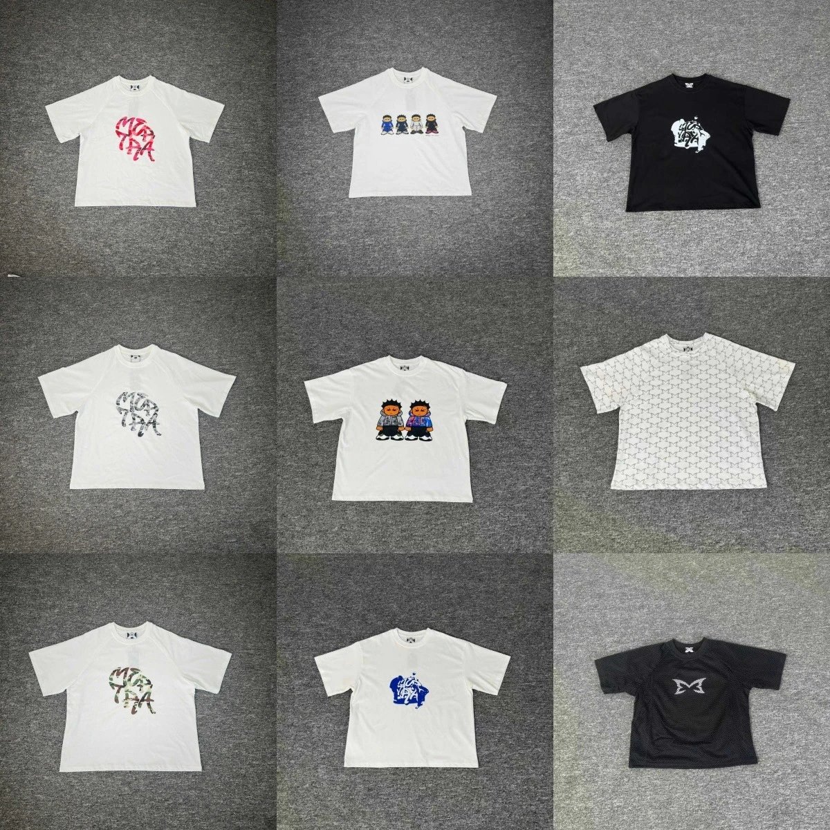 Mertra Heavy Short Sleeve T-Shirt Unisex Sanskrit Letter Print TEE