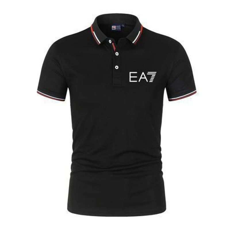 2024 New Summer Fashion Men's Striped Short Sleeve Shirt and Shorts Polo Shirt Supplier
