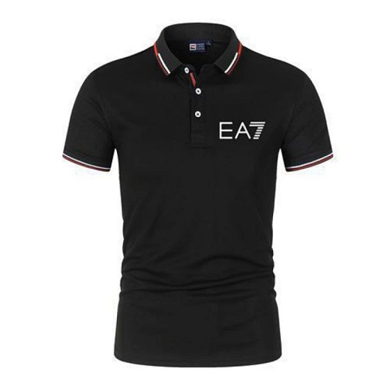 2024 New Summer Fashion Men's Striped Short Sleeve Shirt and Shorts Polo Shirt Supplier