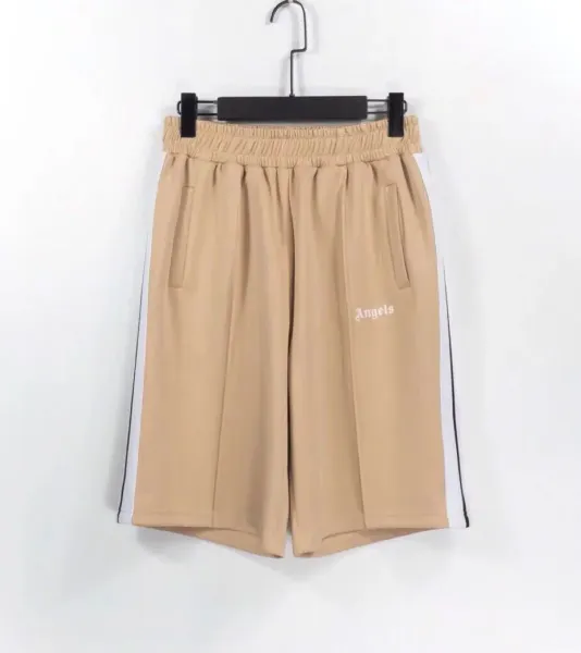 Palm Angels Track Shorts Black Orange - 5
