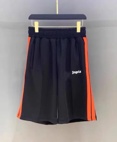 Palm Angels Track Shorts Black Orange - 1