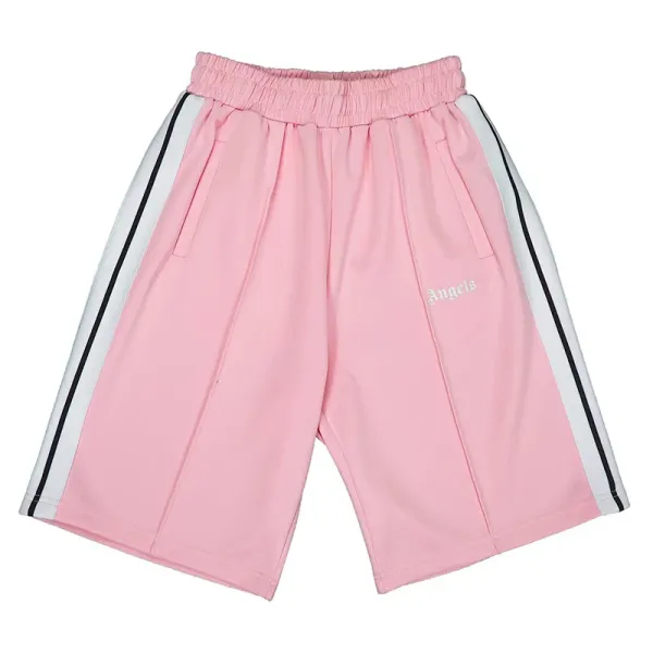 Palm Angels Track Shorts Black Orange - 11