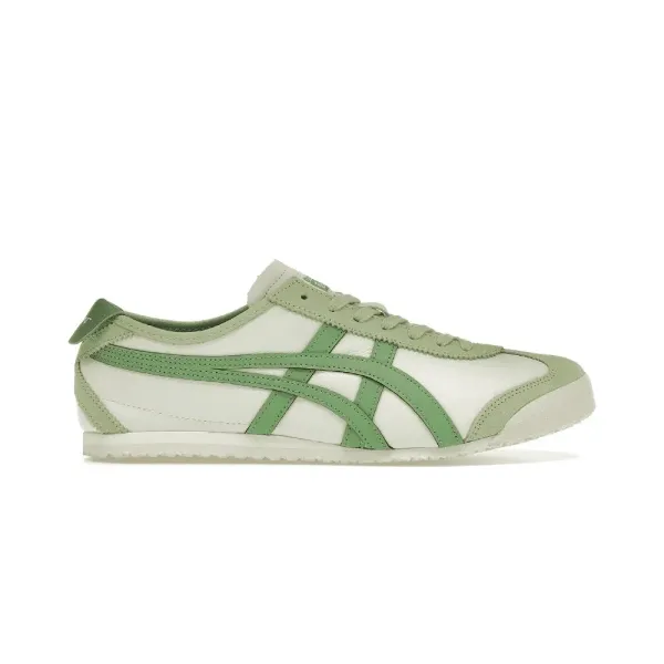 Asics Onitsuka Tiger Mexico 66 Olive Green and Cream Sneakers - 13