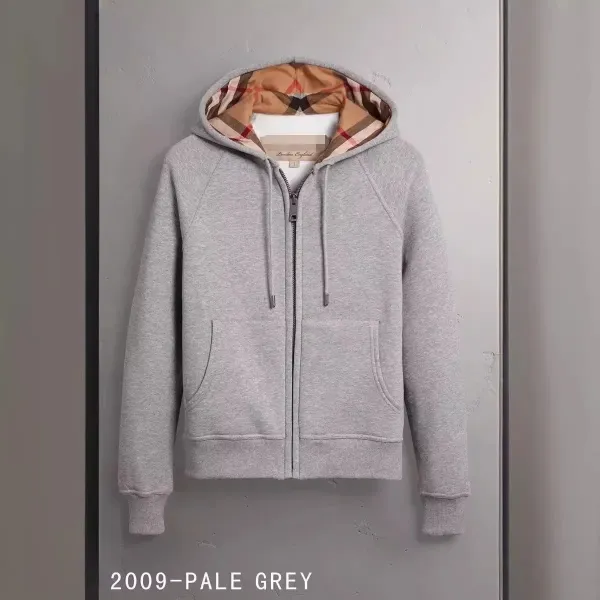 Burberry Check-Lined Hoodie Red Hoodie - 3