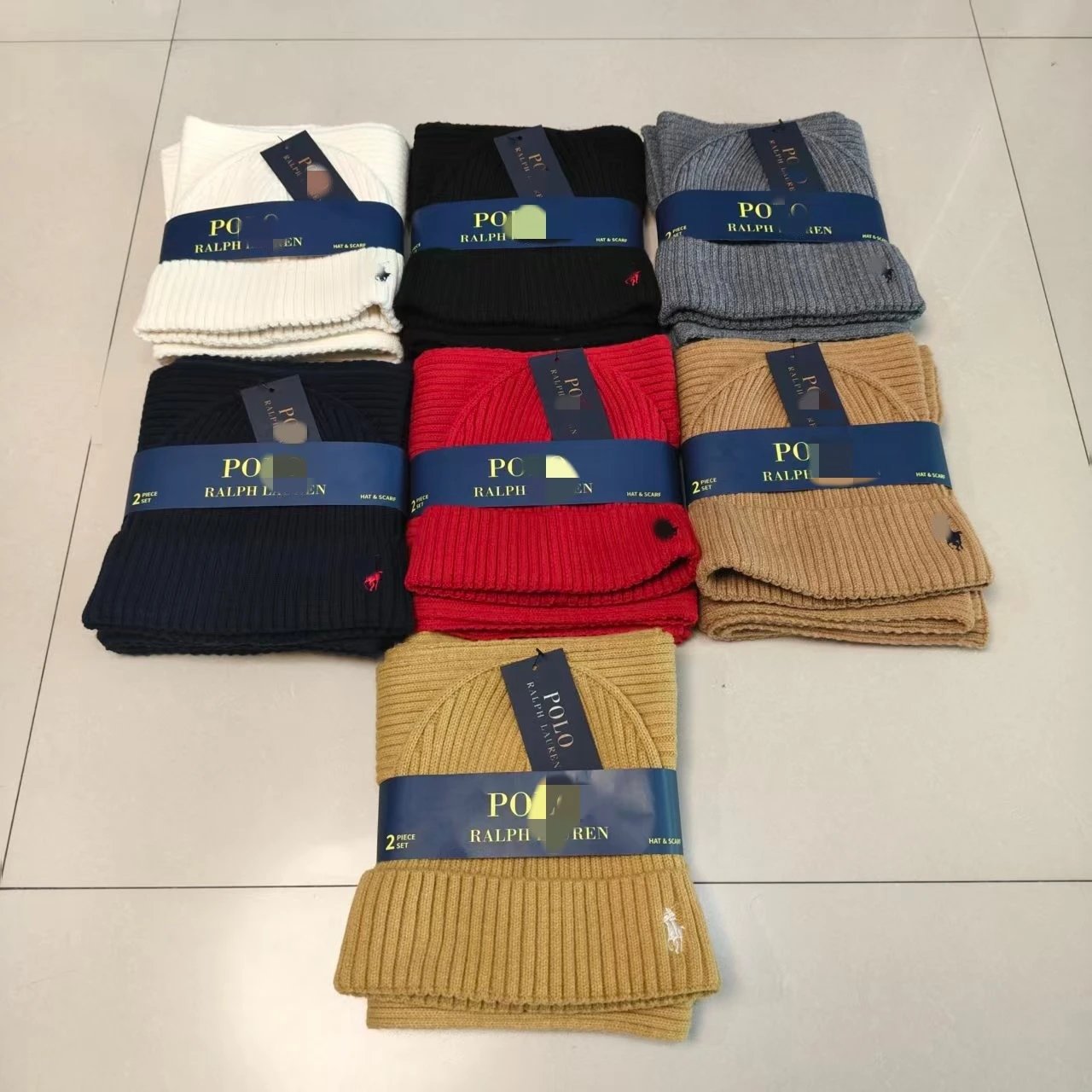 Polo Scarf and hat set