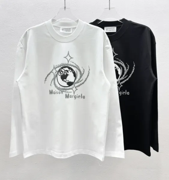 Off-White Numeric Paint Splatter Long Sleeve T-Shirt Black - 37