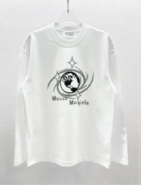 Off-White Numeric Paint Splatter Long Sleeve T-Shirt Black - 38